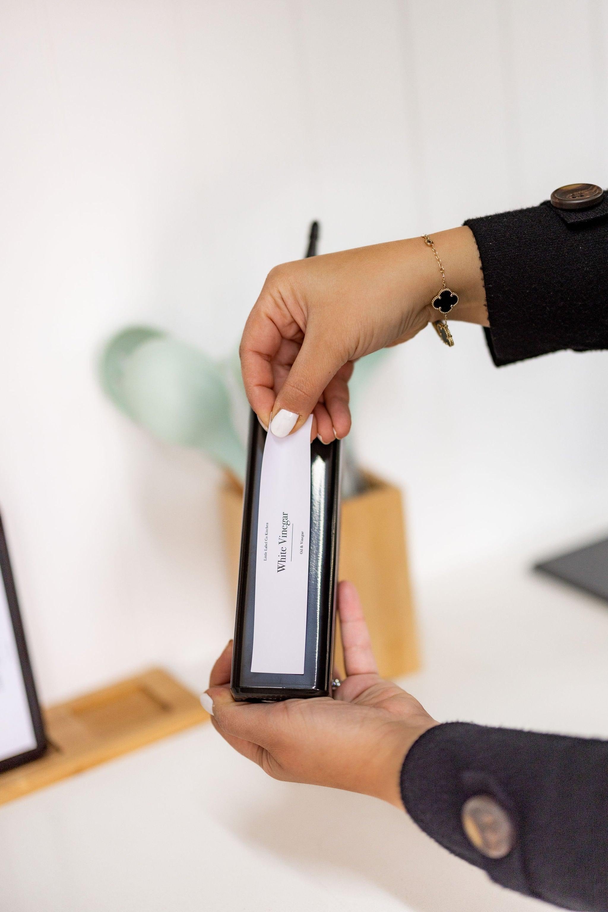 500ml Oil & Vinegar Bottles BLACK - Little Label Co - Oil & Vinegar Dispensers - 30%,Catchoftheday,Kitchen Organisation,Oil & Vinegar Bottles,Pantry Organisation