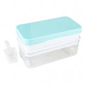 One push ice cube tray with storage box