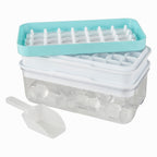 One push ice cube tray with storage box