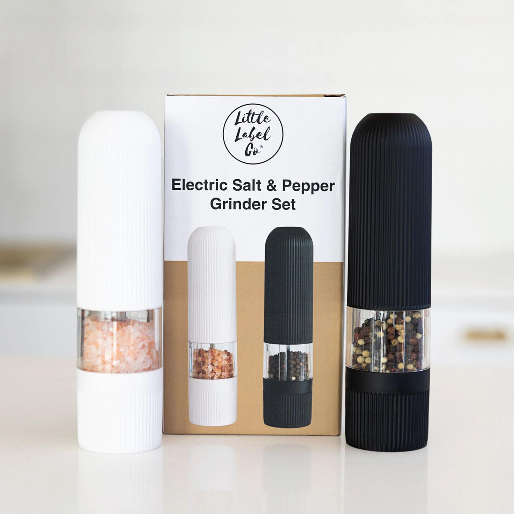 Electric Salt & Pepper Grinder Set