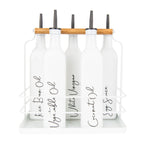500ml Oil & Vinegar Bottles WHITE - Little Label Co - Oil & Vinegar Dispensers - 20%,Catchoftheday,Kitchen Organisation,Oil & Vinegar Bottles,Pantry Organisation