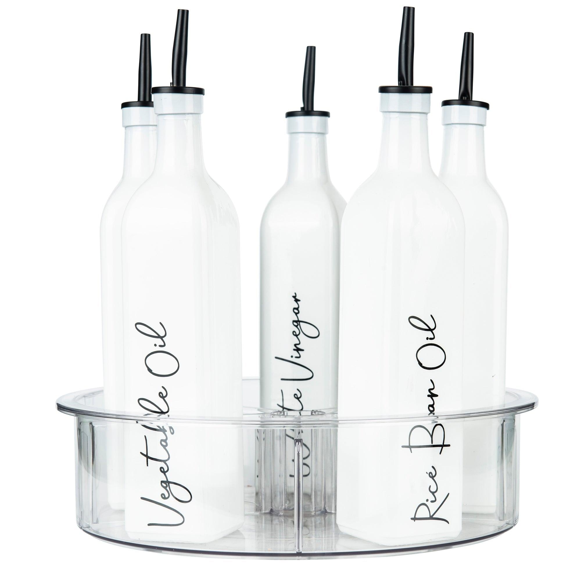 500ml Oil & Vinegar Bottles WHITE - Little Label Co - Oil & Vinegar Dispensers - 20%,Catchoftheday,Kitchen Organisation,Oil & Vinegar Bottles,Pantry Organisation