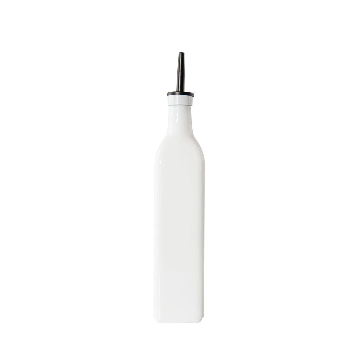 White Oil & Vinegar bottles with Bamboo tray - 500ml