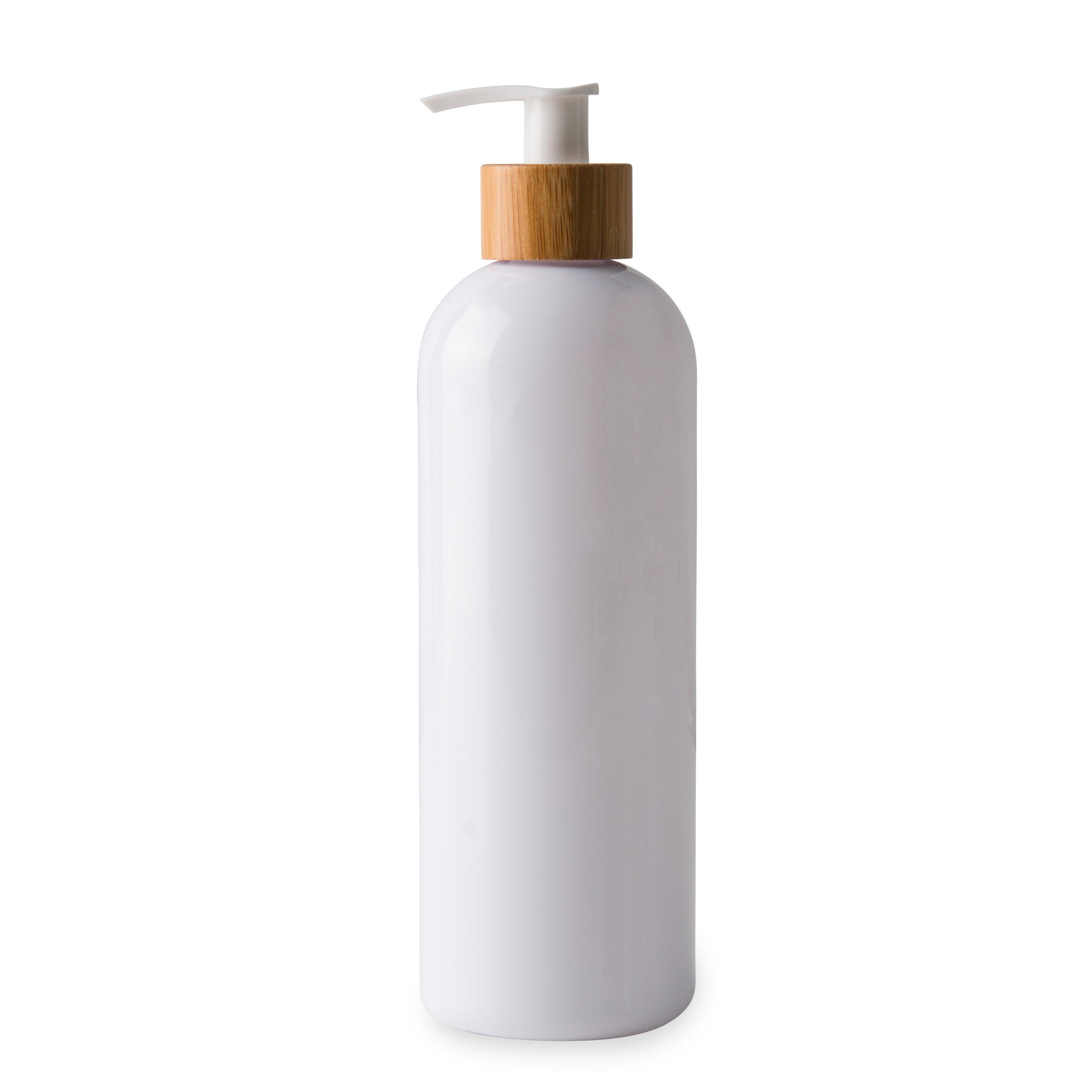 500ml Plastic Pump Bottle (White) - Little Label Co - Bathroom Accessories - 20%,Bathroom & Cleaning,Bathroom Organisation,Catchoftheday,Kitchen Organisation,Laundry Organisation,Refillable Bottles