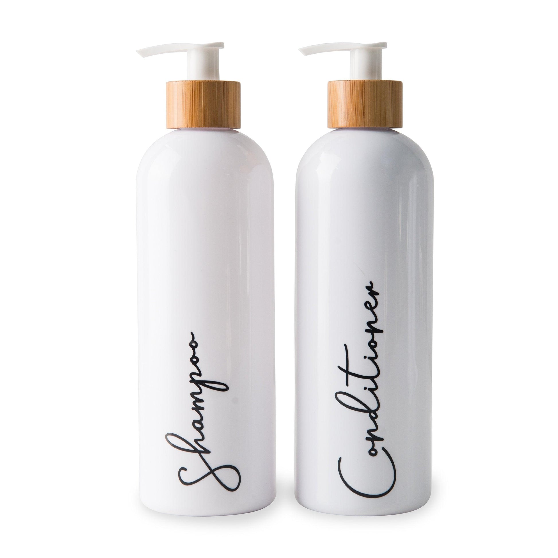 500ml Plastic Pump Bottle (White) - Little Label Co - Bathroom Accessories - 20%,Bathroom & Cleaning,Bathroom Organisation,Catchoftheday,Kitchen Organisation,Laundry Organisation,Refillable Bottles