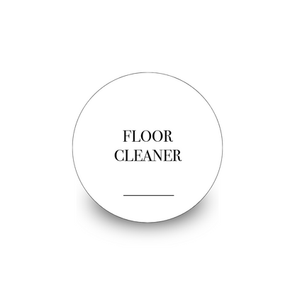 Round Laundry & Cleaning Stickers - 30 Label Pack