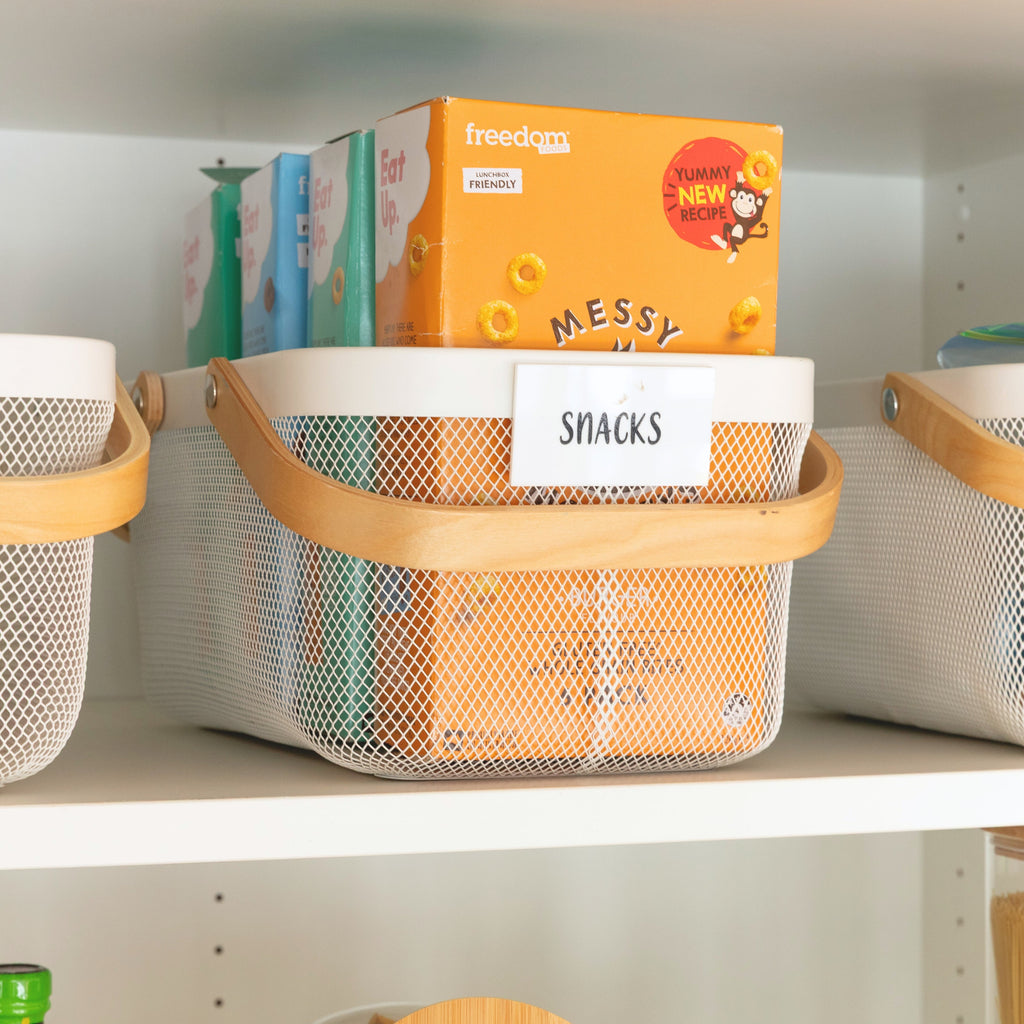 Essential Square Bamboo Pantry Pack - Little Label Co Australia - The Home of Organisation For Kitchen, Bathroom, Laundry & More