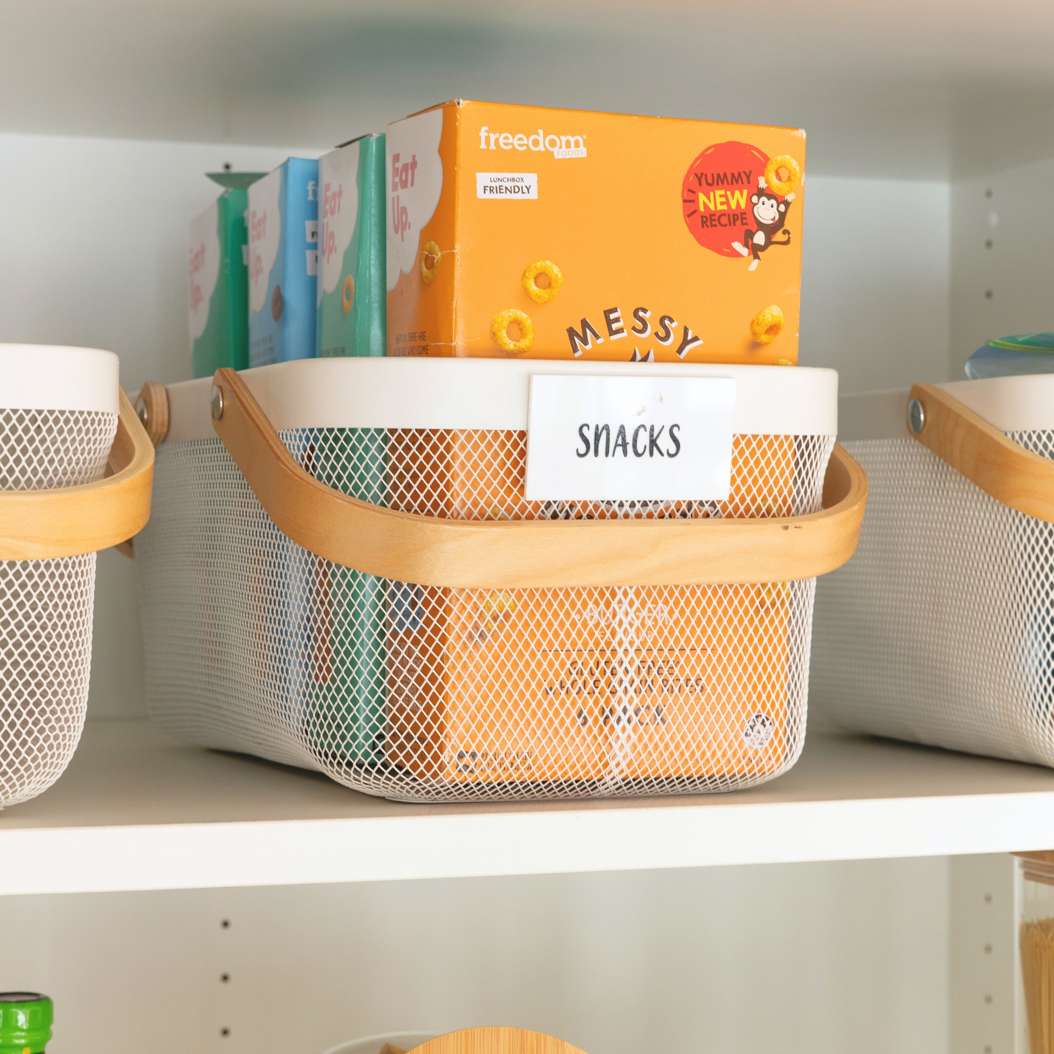 Essential Square Bamboo Pantry Pack - Little Label Co Australia - The Home of Organisation For Kitchen, Bathroom, Laundry & More