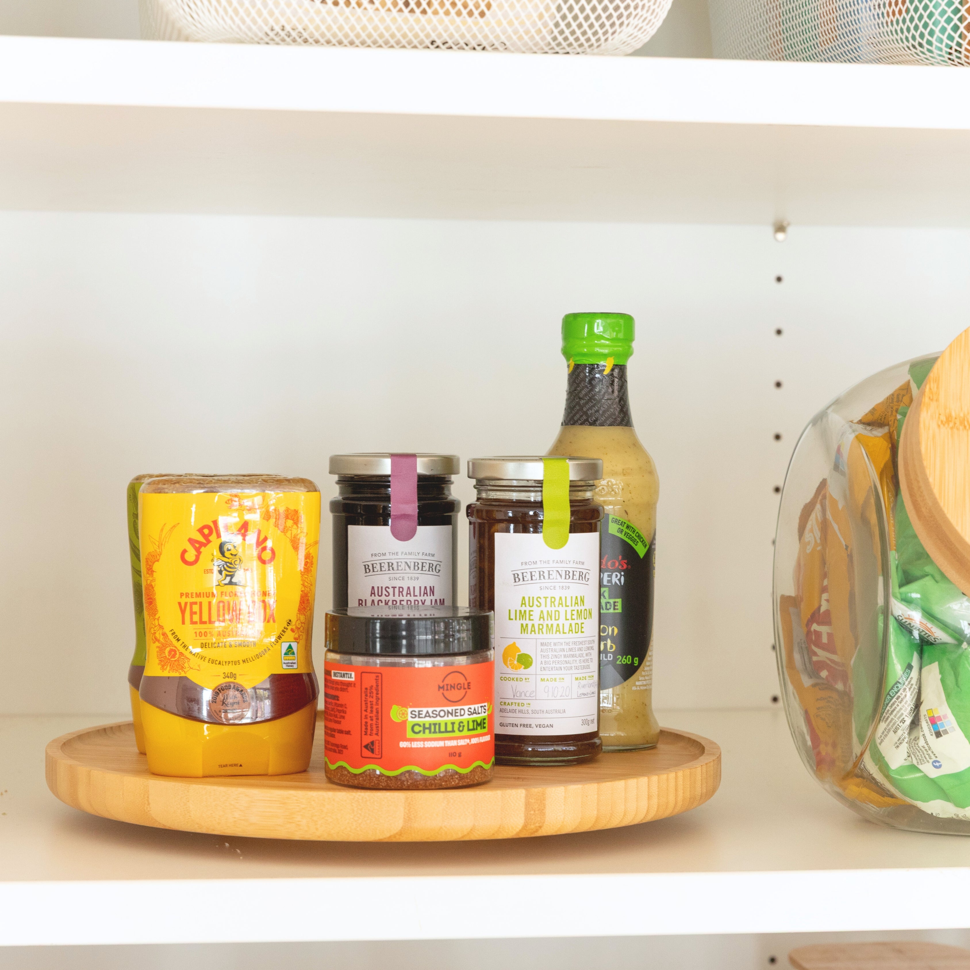 Essential Square Bamboo Pantry Pack - Little Label Co Australia - The Home of Organisation For Kitchen, Bathroom, Laundry & More