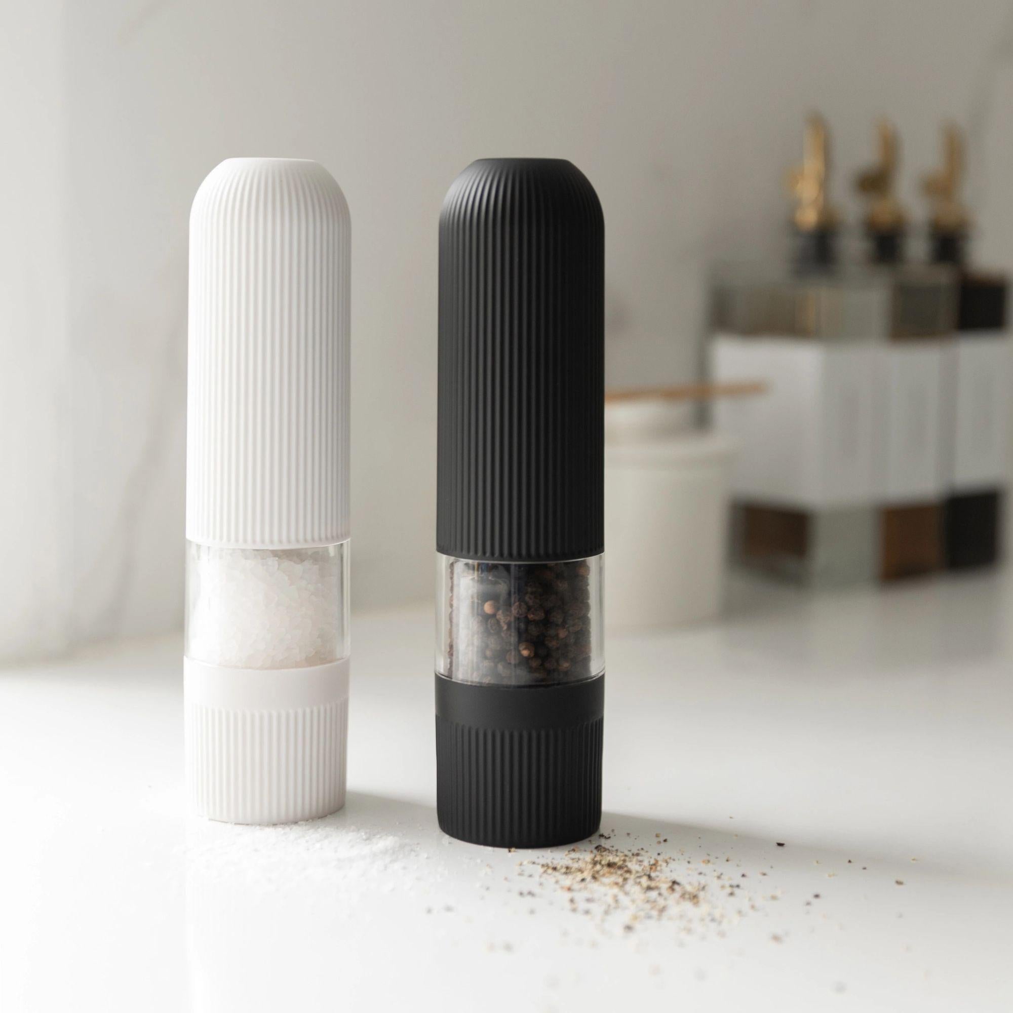 Electric Salt & Pepper Grinder Set