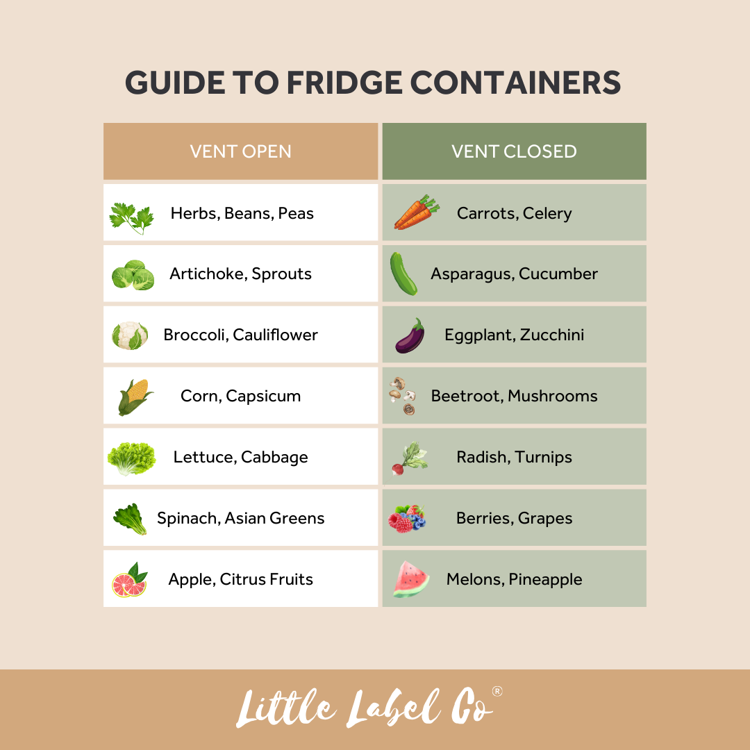 Fridge Organiser with Drainage Plug - Set of 2
