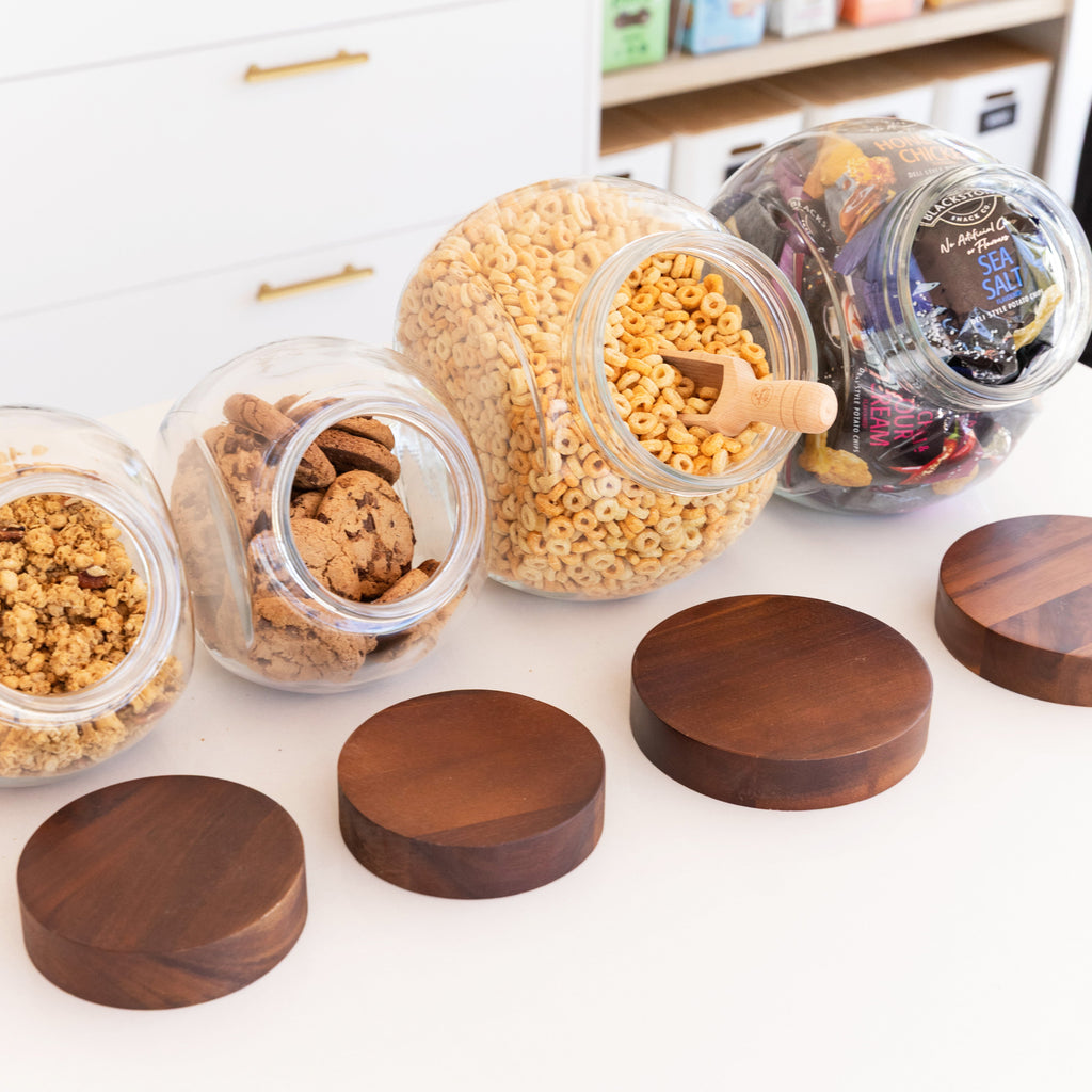 Acacia Snack Jar Packs - Little Label Co Australia - The Home of Organisation For Kitchen, Bathroom, Laundry & More