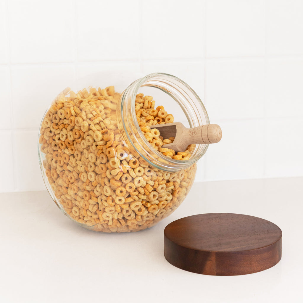 Glass Snack Jar with Acacia Lid - 4L