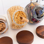 Glass Snack Jar with Acacia Lid - 4L