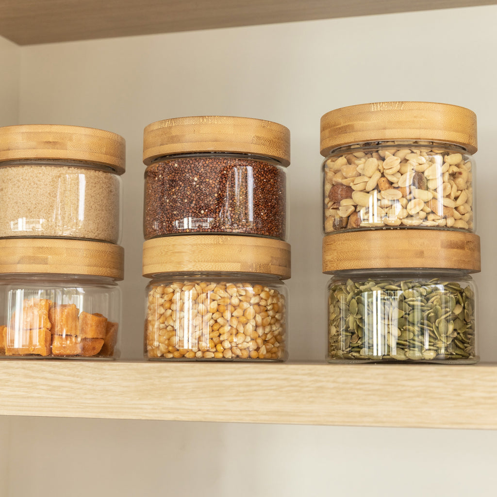 Ultimate Bamboo Pantry Container Set - Little Label Co Australia - The Home of Organisation For Kitchen, Bathroom, Laundry & More