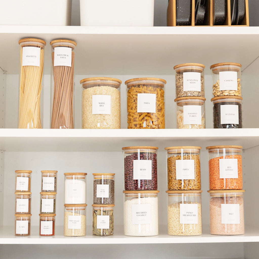 Essentials Pantry & Herb & Spice Sticker Pack (48 Stickers) - Little Label Co Australia - The Home of Organisation For Kitchen, Bathroom, Laundry & More
