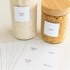 Basic Square Pantry Sticker Pack (42 Stickers)