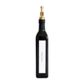 Black Oil & Vinegar Bottle with Gold Pourer - 500ml - Little Label Co The Home of Organisation For Kitchen, Bathroom, Laundry & More