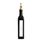 Black Oil & Vinegar Bottle with Gold Pourer - 500ml - Little Label Co The Home of Organisation For Kitchen, Bathroom, Laundry & More