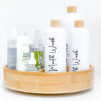 White Screw Top Bottle - 1L - Little Label Co The Home of Organisation For Kitchen, Bathroom, Laundry & More