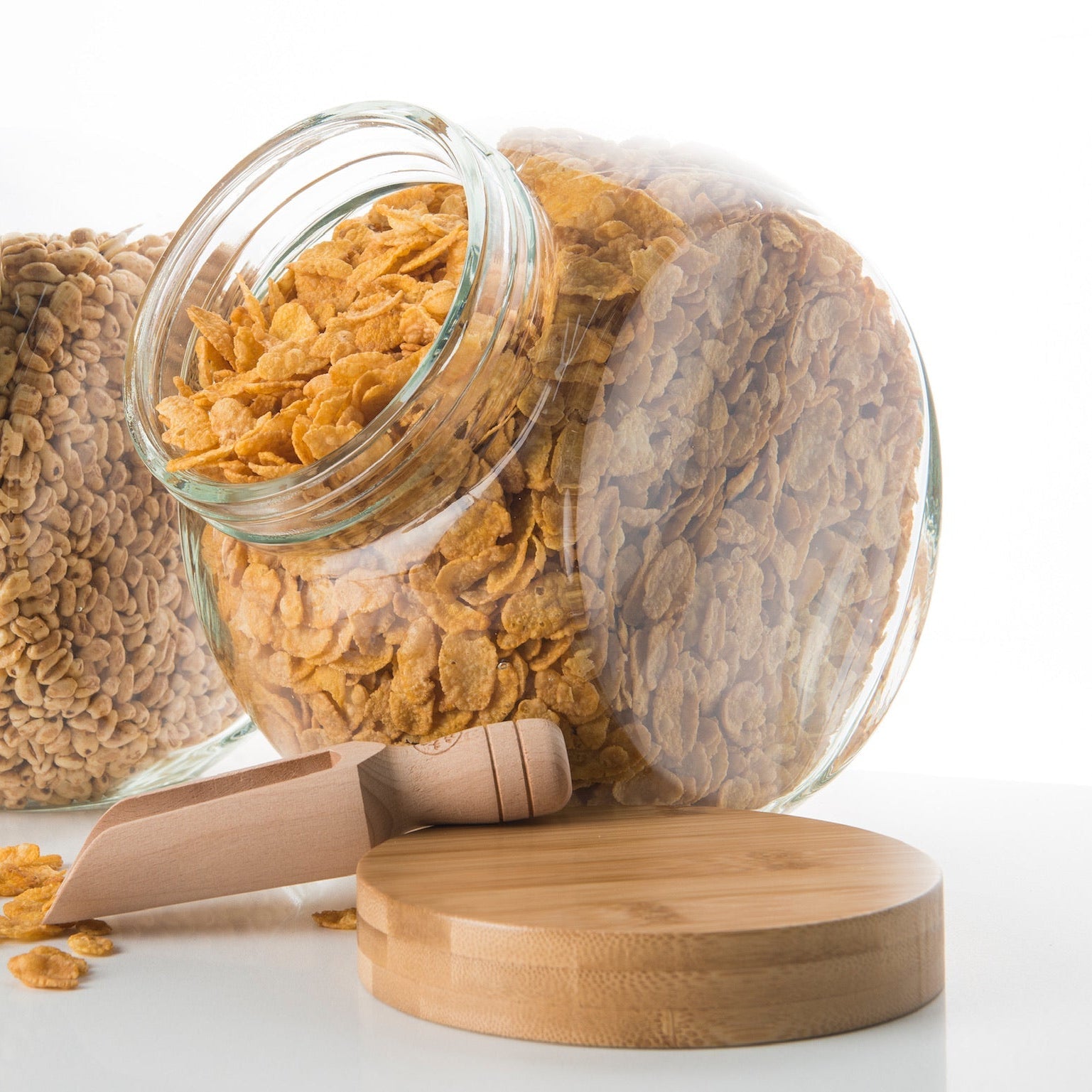 Glass Snack Jar with Bamboo Lid - 4L