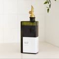 Green Oil & Vinegar Rectangle Book Bottle 500ml (Gold Pourer)