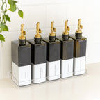 Green Oil & Vinegar Book Bottles with Acrylic Tray - 5 Pack - Little Label Co Australia - The Home of Organisation For Kitchen, Bathroom, Laundry & More