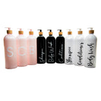 White Bathroom Pump Bottle - 1L