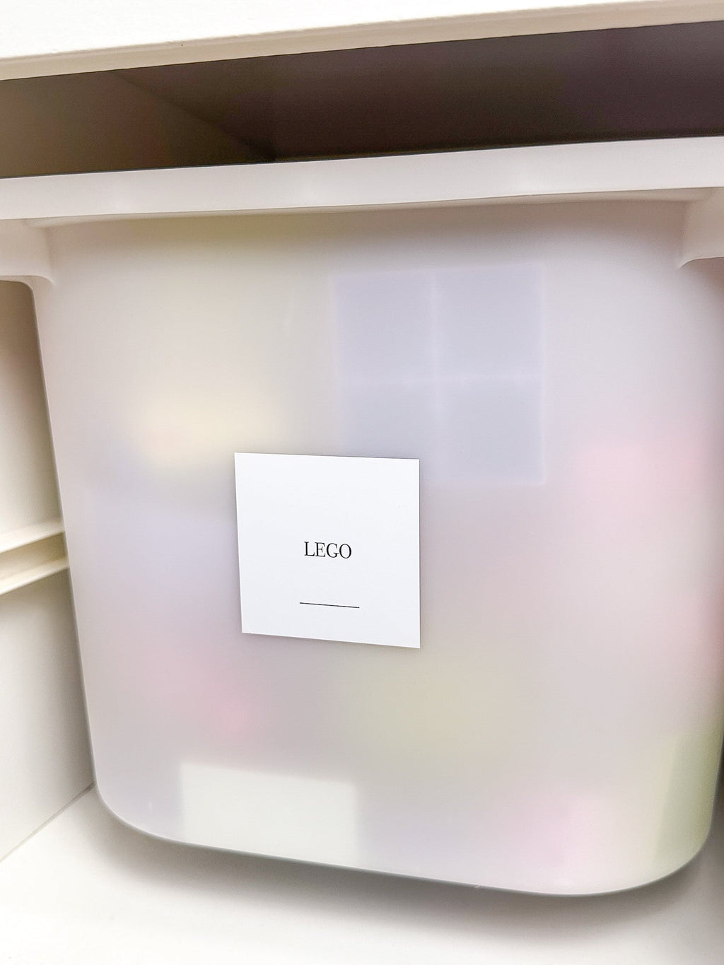 Square Toy room Organisation Sticker Pack (36 Stickers)