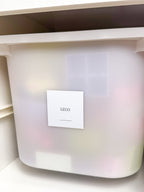 Square Toy room Organisation Sticker Pack (36 Stickers)