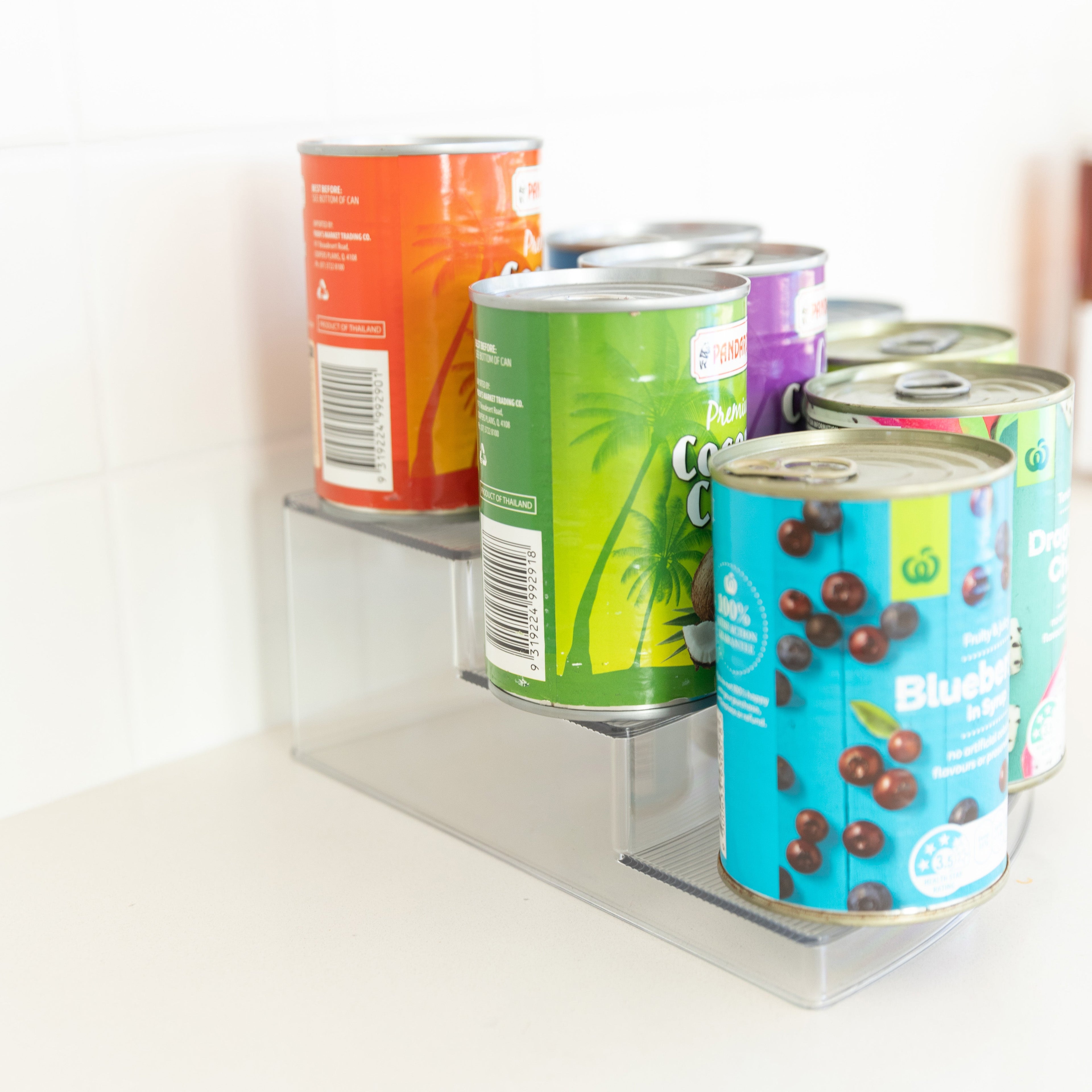 Clear 3-Tier Corner Shelf - Little Label Co The Home of Organisation For Kitchen, Bathroom, Laundry & More