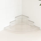 Clear 3-Tier Corner Shelf - Little Label Co The Home of Organisation For Kitchen, Bathroom, Laundry & More