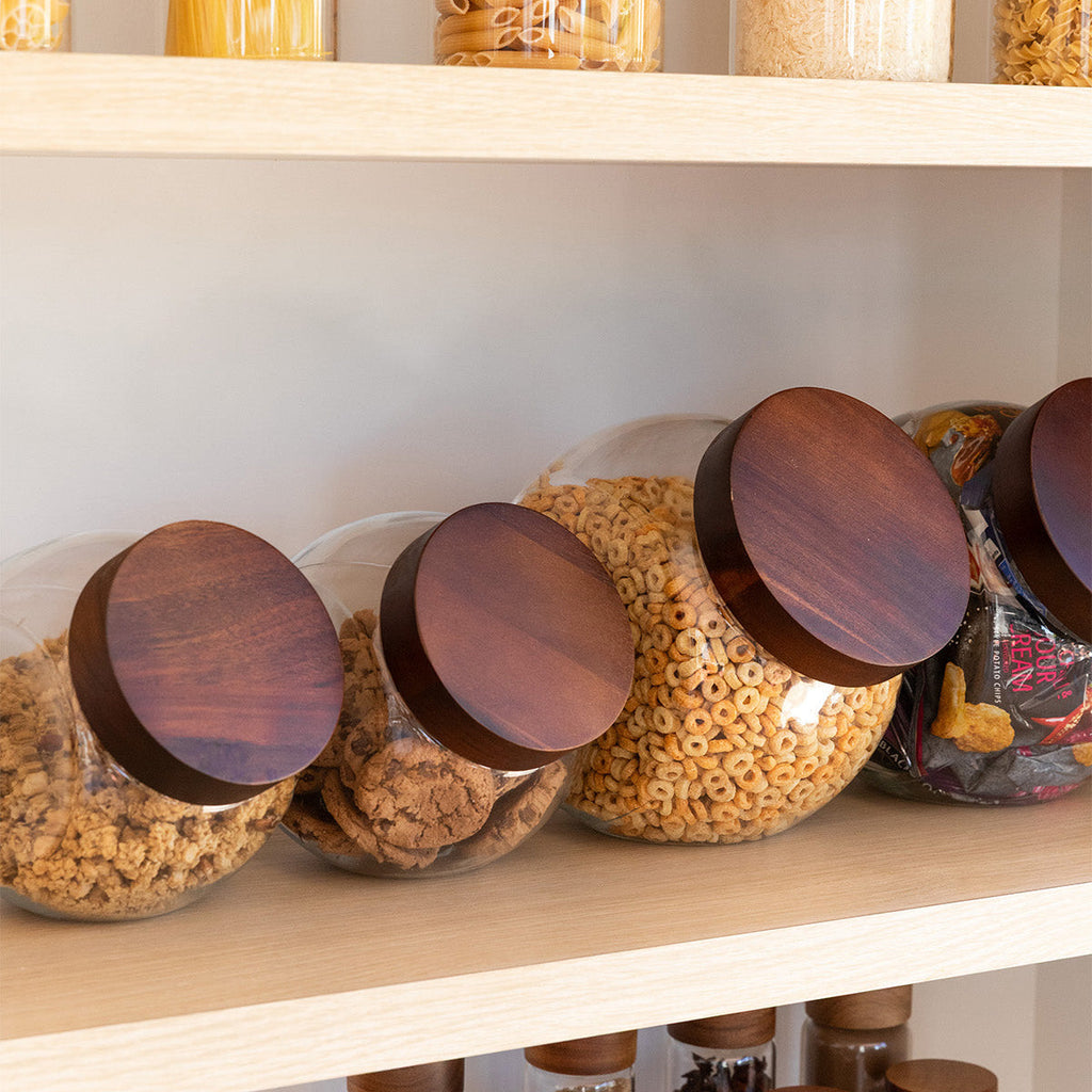 Acacia Snack Jar Packs - Little Label Co Australia - The Home of Organisation For Kitchen, Bathroom, Laundry & More