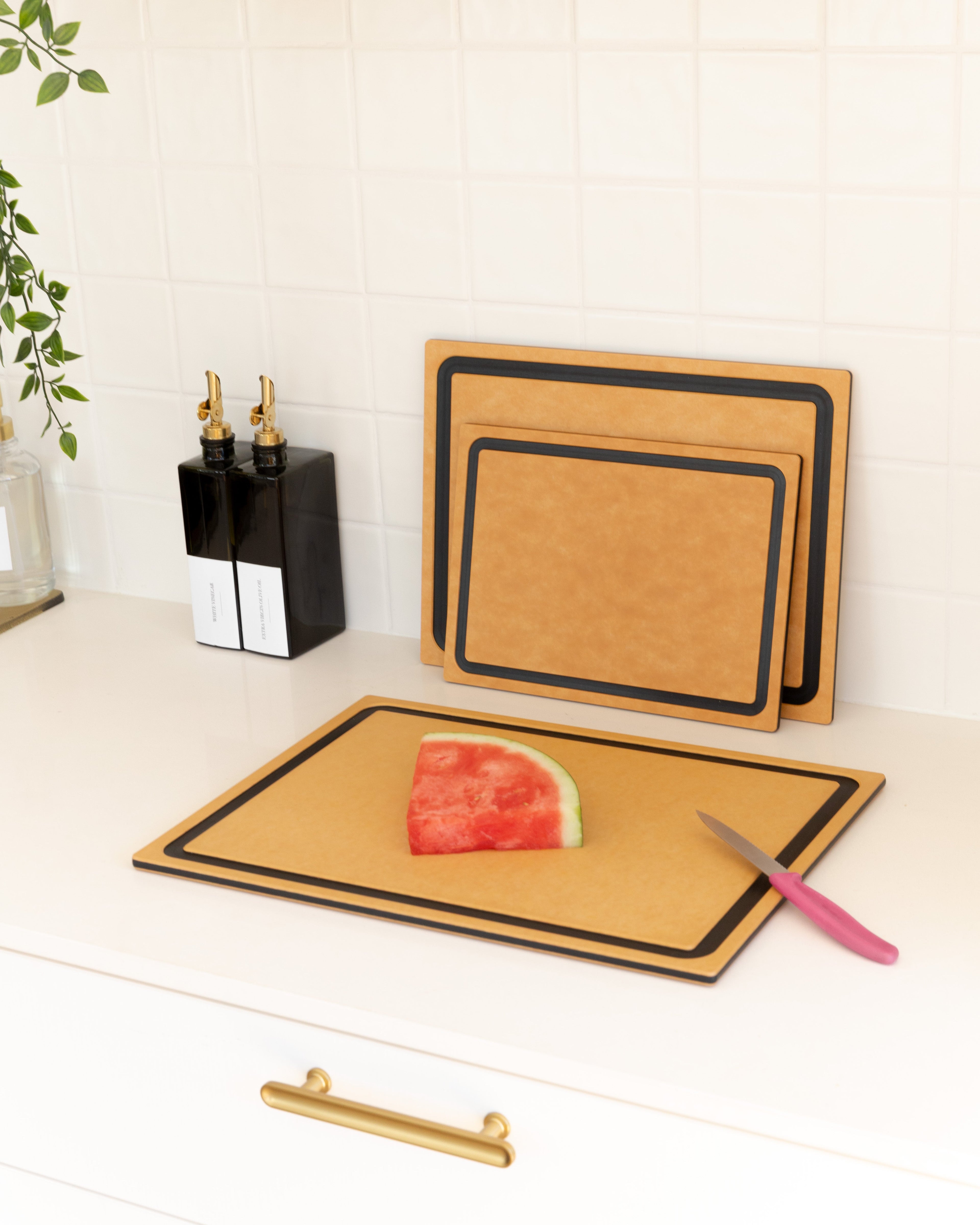 Wood Fibre Chopping Boards (3 Pack) - Little Label Co Australia - The Home of Organisation For Kitchen, Bathroom, Laundry & More