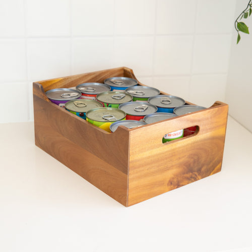 Acacia Large Storage Tub - Little Label Co Australia - The Home of Organisation For Kitchen, Bathroom, Laundry & More