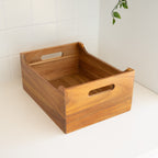 Acacia Large Storage Tub - Little Label Co Australia - The Home of Organisation For Kitchen, Bathroom, Laundry & More