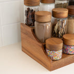 Acacia Wood Herb & Spice Shelf - Little Label Co Australia - The Home of Organisation For Kitchen, Bathroom, Laundry & More