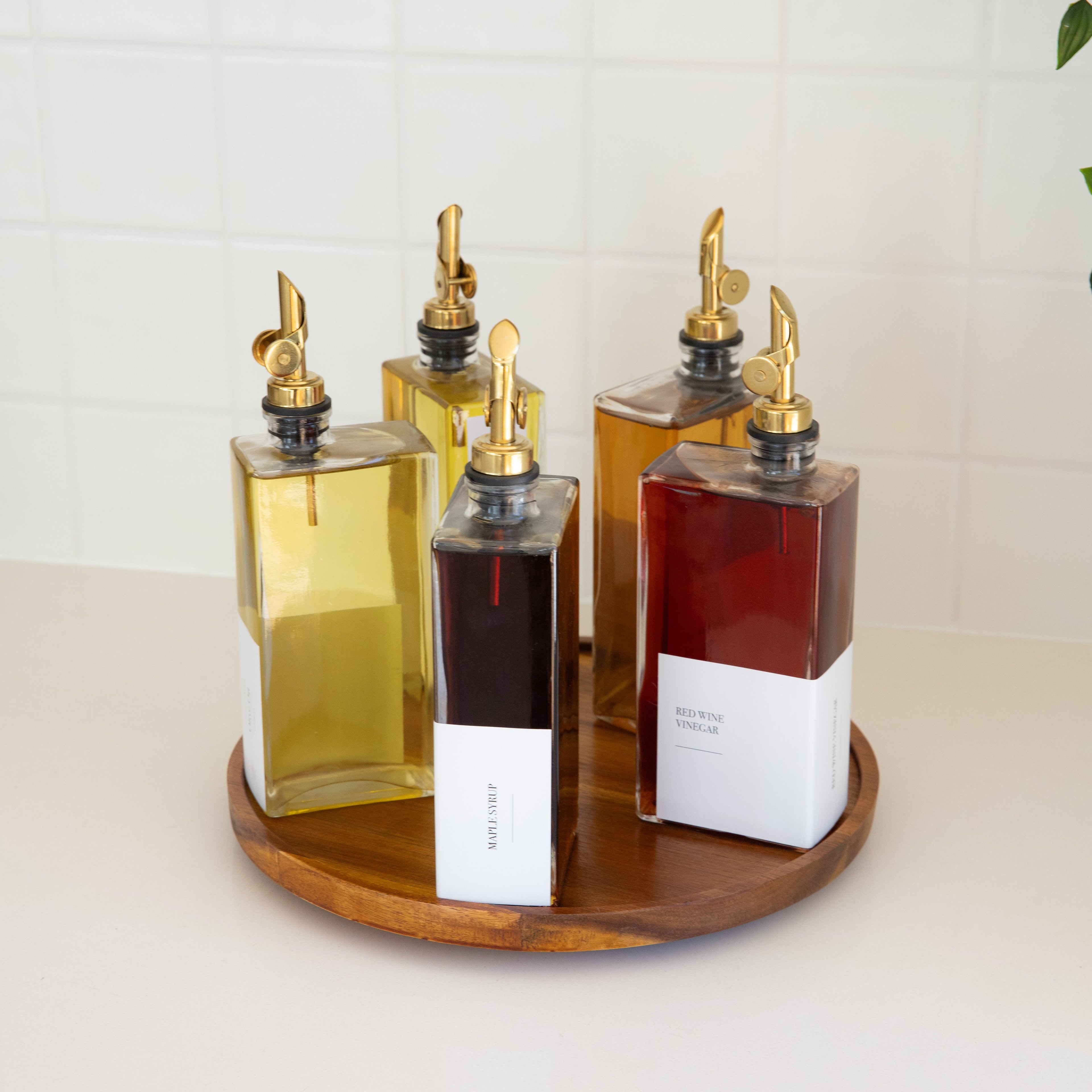 Acacia Lazy Susan - Little Label Co Australia - The Home of Organisation For Kitchen, Bathroom, Laundry & More