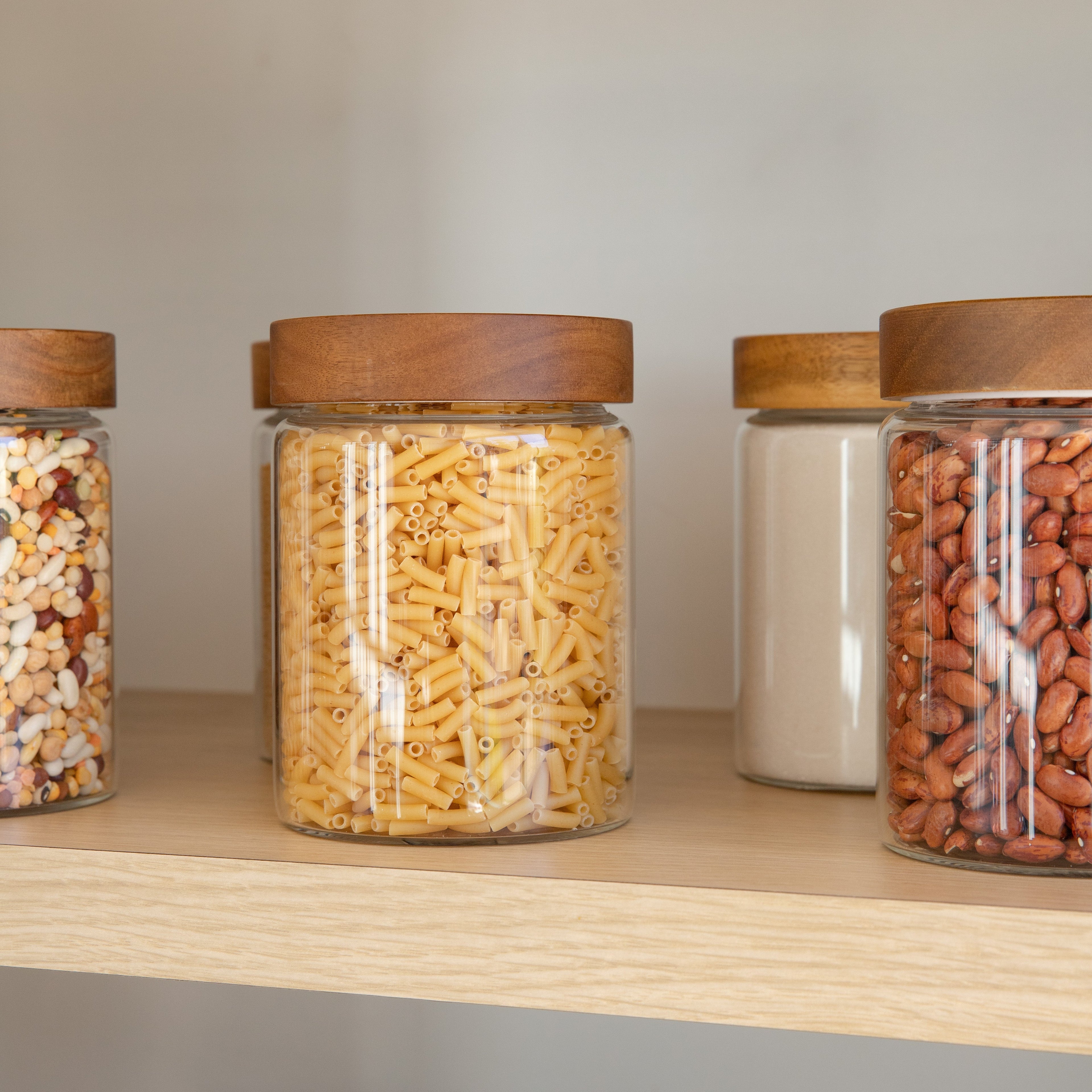 Ultimate Acacia Pantry Container Set - Little Label Co Australia - The Home of Organisation For Kitchen, Bathroom, Laundry & More