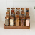 Large Acacia Spice Rack with 15 Acacia Shaker Spice Jars Pack - Little Label Co Australia - The Home of Organisation For Kitchen, Bathroom, Laundry & More