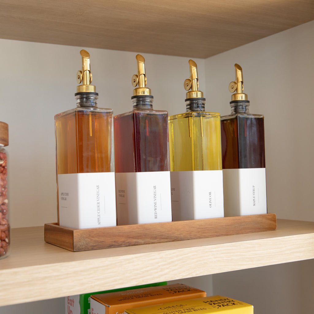 Acacia Rectangle Tray - Little Label Co Australia - The Home of Organisation For Kitchen, Bathroom, Laundry & More