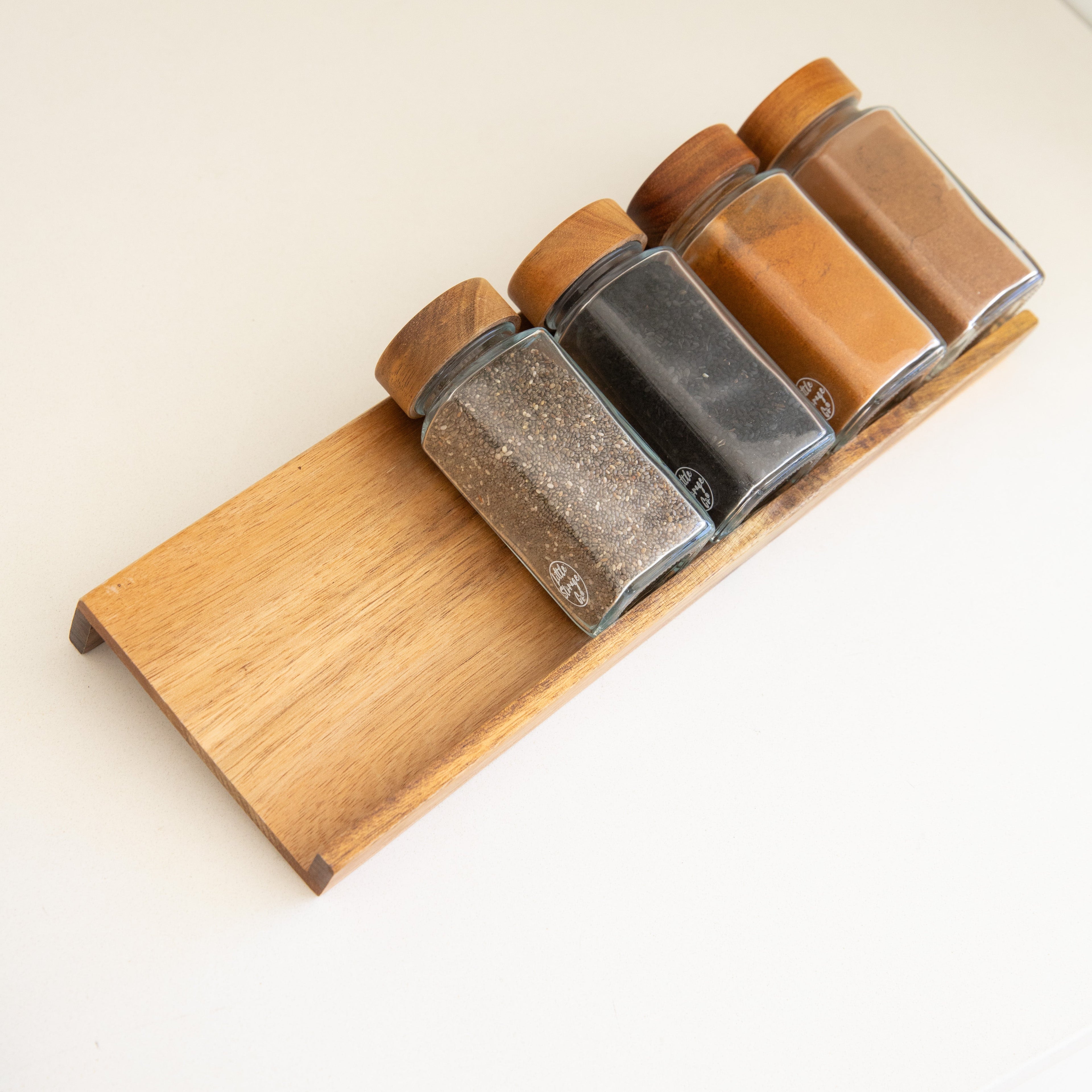 Acacia Drawer Spice Rack Pack - Little Label Co Australia - The Home of Organisation For Kitchen, Bathroom, Laundry & More