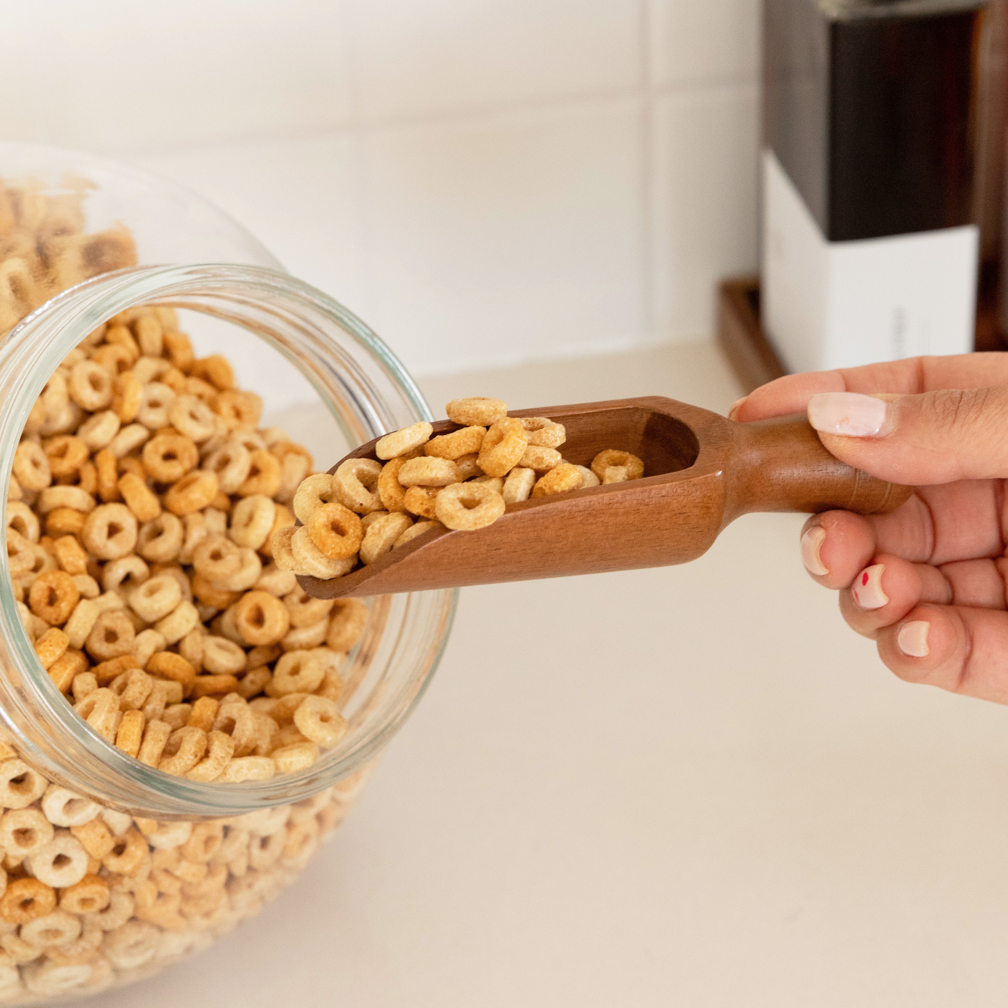 Acacia Wood Scoop - Little Label Co Australia - The Home of Organisation For Kitchen, Bathroom, Laundry & More