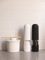 Electric Salt & Pepper Grinder & Butter Bell Set - Little Label Co Australia - The Home of Organisation For Kitchen, Bathroom, Laundry & More