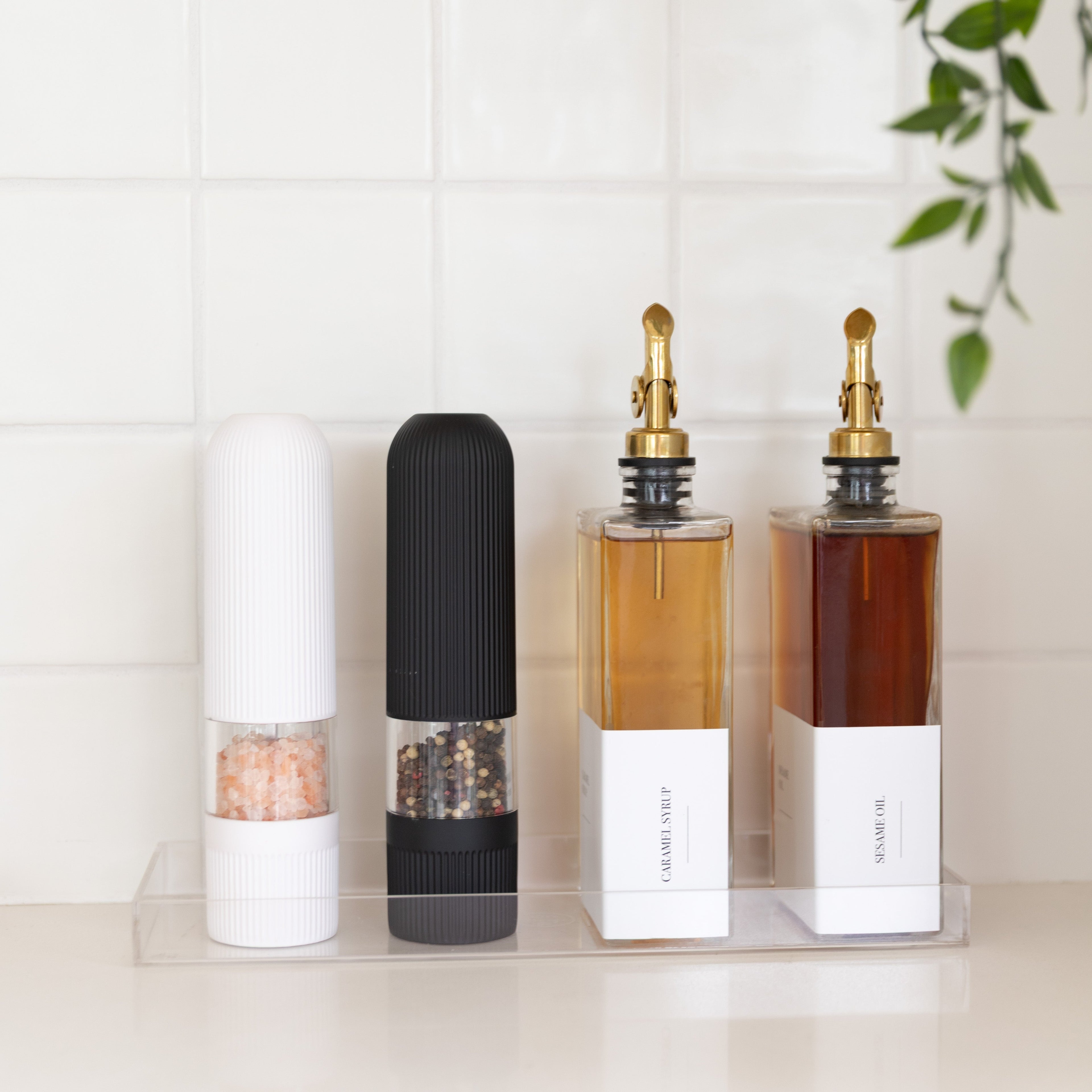 Clear Countertop Seasoning Station - Little Label Co Australia - The Home of Organisation For Kitchen, Bathroom, Laundry & More