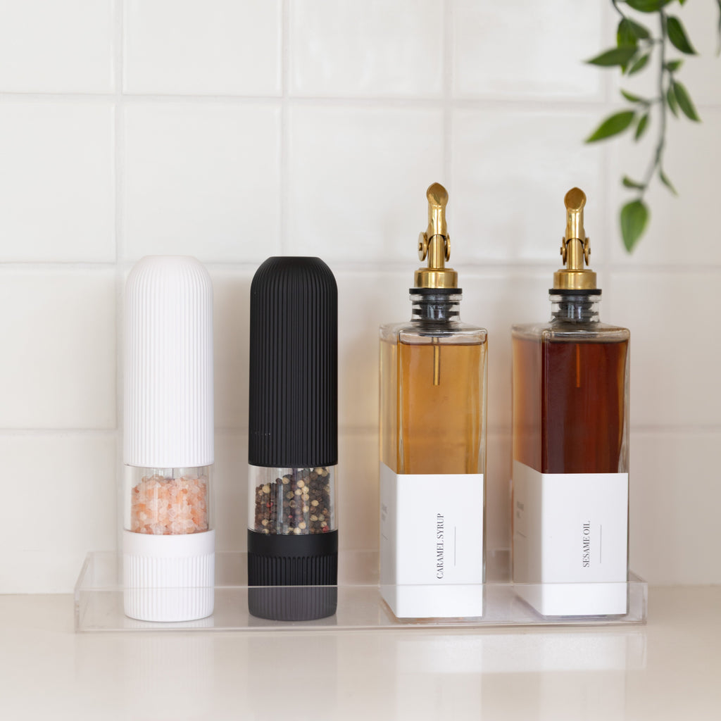 Clear Countertop Seasoning Station - Little Label Co Australia - The Home of Organisation For Kitchen, Bathroom, Laundry & More