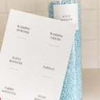 Essential Square Laundry Sticker Pack x 6 Labels - Little Label Co Australia - The Home of Organisation For Kitchen, Bathroom, Laundry & More