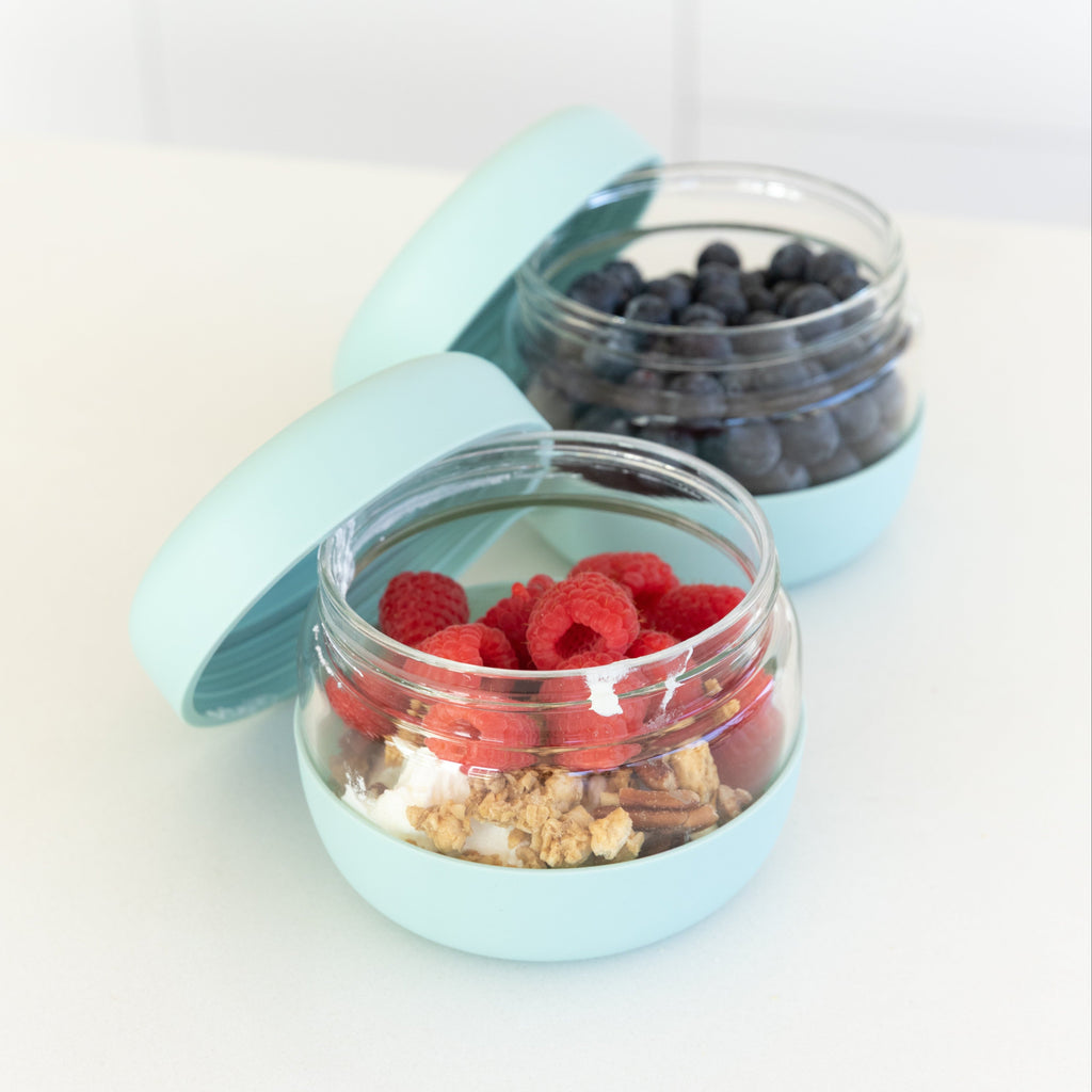 Glass Food Storage Jar - 500ml - Little Label Co Australia - The Home of Organisation For Kitchen, Bathroom, Laundry & More