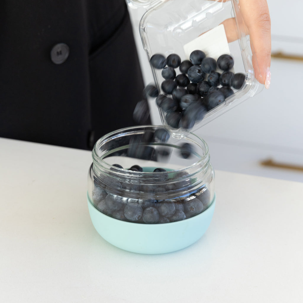 Glass Food Storage Jar - 500ml - Little Label Co Australia - The Home of Organisation For Kitchen, Bathroom, Laundry & More