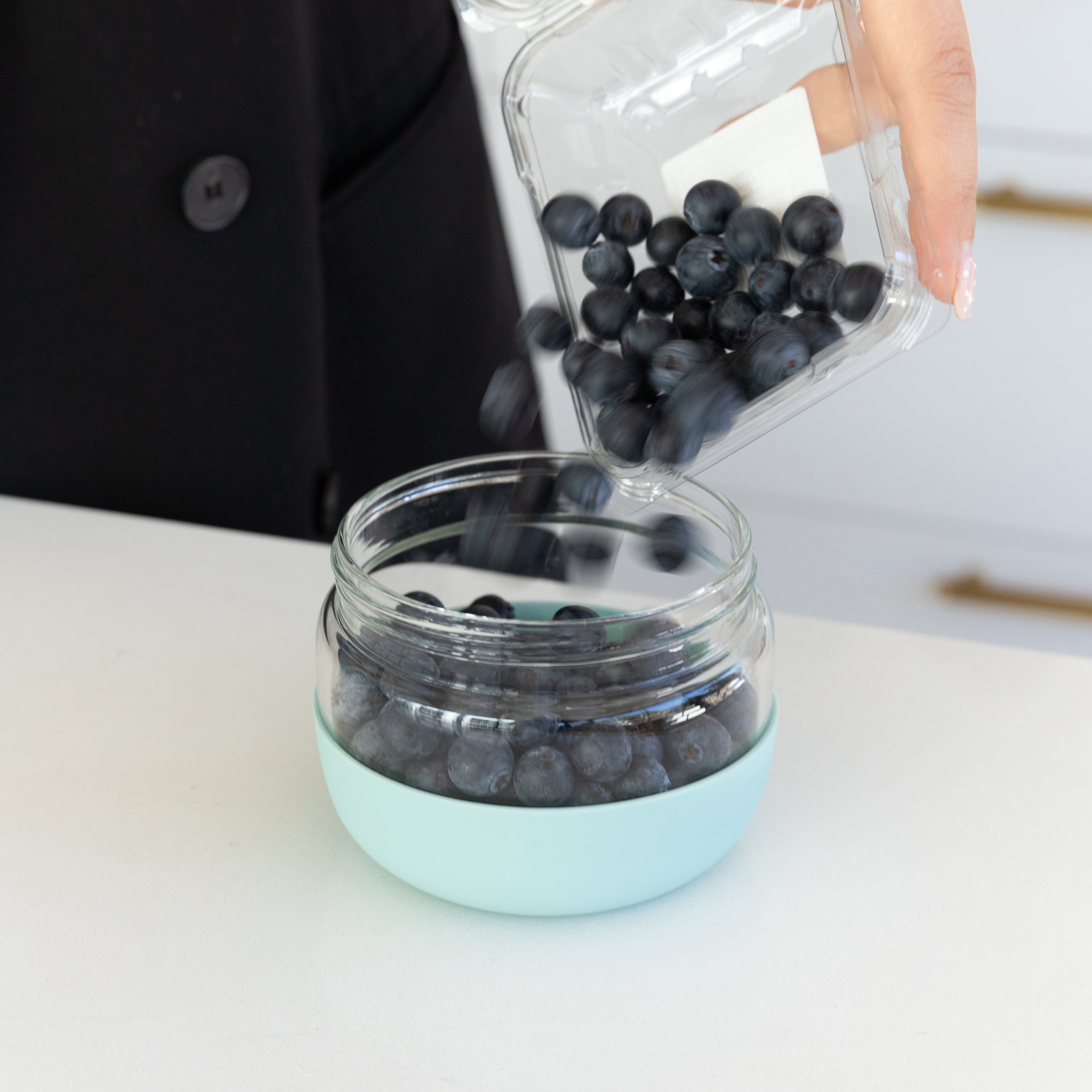 Glass Food Storage Jar - 500ml - Little Label Co Australia - The Home of Organisation For Kitchen, Bathroom, Laundry & More